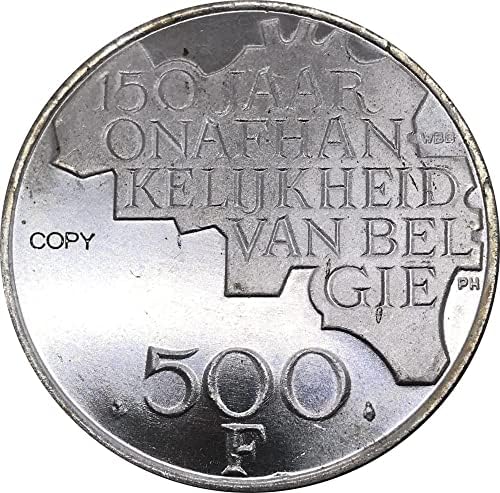 1830 Белгија 1930 500 Франци Бодуен I Холандски Текст Монета За Независност Метал Купроникел Сребрен Сувенир