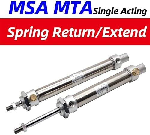 MSA16X25SCA MTA20X50 Тркалезен цилиндер со пролетен единечен глума MSA25X75SCA Пролетниот враќање MTA32X50SCA MSA40X25 Пролетниот пролет
