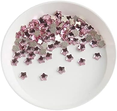 HJKOGH Нов мини симпатичен 4мм дебел пентаграм рамен бек на ноктите уметност ригистони кристални камења 3D DIY Декорирајте маникир