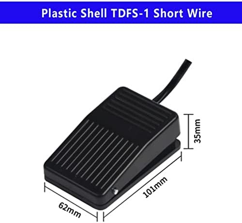 АЈБАЛ 1pcs Footswitch Пластични Школка Нога Моментална Контрола Прекинувач Електрична Енергија Педалата SPDT TDFS-1 10A 250VAC