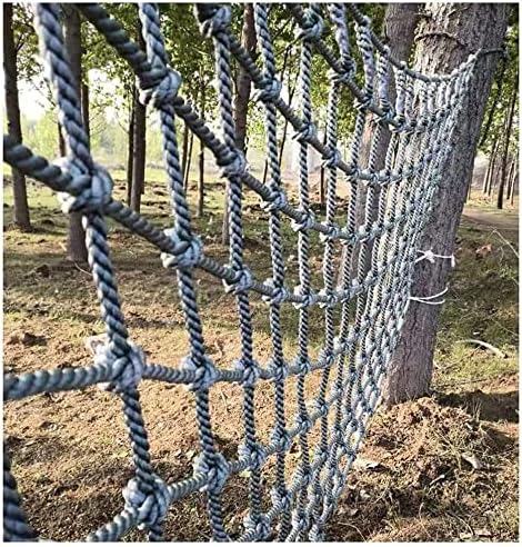 Ouyoxi искачувајќи мрежа за деца, безбедносни мрежи, заштитно мрежење, полиамид со влакна материјал за јаже, качување на карго, за затворено градинарско игралиште, мак
