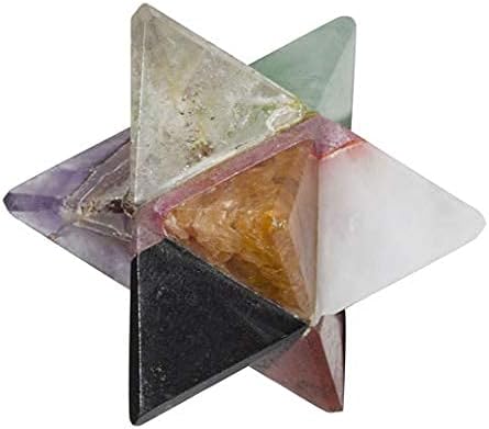 Пјуор Седум чакра оргон пирамида кристален приврзок ѓердан Реики лековити скапоцени камења Меркаба starвезда Чакра Балансирање на генератор