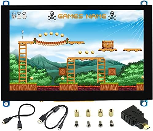 5INCH HDMI LCD капацитивен екран на допир 800x480, поддржува Raspberry Pi Jetson Nano BB Black Blana Pi PC Windows 10 Raspbian Ubuntu Kali