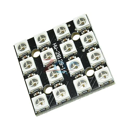 16 4x4 бита LED RGB ламби WS2812 WS2812B 5050 RGB LED со интегрирани возачи за Arduino