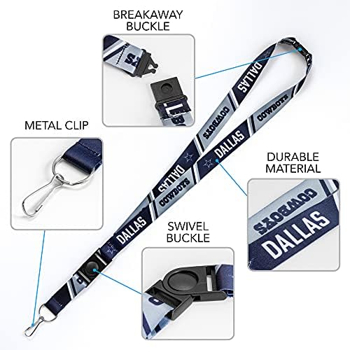 Rico Industries Arizona Wildcats Lanyard NCAA Premium додаток со копче клип и отцепен крај