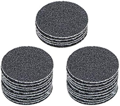 Uxcell 1-инчен диск за пескарење на кука и јамка влажна/сув силиконски карбид 100 решетки 25 парчиња
