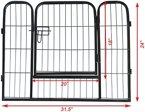 ZGHONG Преносни Преклопни Миленичиња Playpen, Миленичиња Playpen, Вежба Пенкало Шатор, 16 Панели 24 Висина Куче Ограда Отворено, Преклопен Бариера