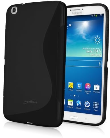 Случај За Galaxy Tab 3 8.0-DuoSuit, Ултра Издржлив Tpu Случај w/Агли За Апсорпција На Удари За Galaxy Tab 3 8.0, Samsung Galaxy Tab 3 8.0-Џет Црна
