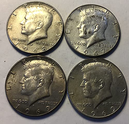 1966 Различни Нане Марки Кенеди Два долар од 40% Сребро 4 Монета Половина Долар Многу За Нециркулирани