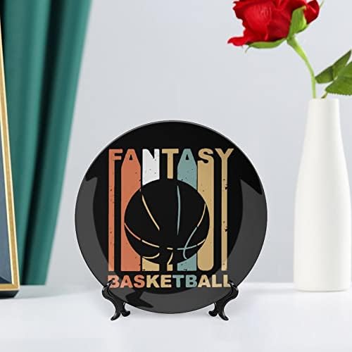 Ретро 1970 -та фантазија кошарка Смешна коска Кина Декоративна чинија Керамички плочи занает со приказ за домашна канцеларија за украсување