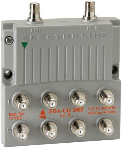 Електронска ЕДА-УГ2802 Зеро-загуба со 8-порта CATV Amp-Splitter