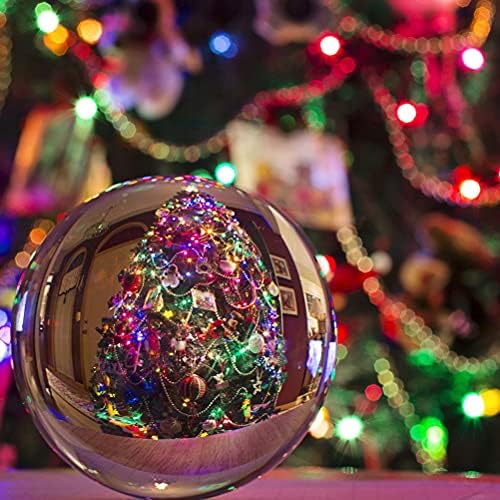 Абаодам шик транспарентен кристален топка одмор дома кристално стакло топка декор што се користи за славење на Божиќ