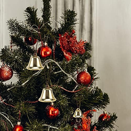 Божиќна Декорација ГАЛПАДА 30 парчиња Божиќно Метално Мини Ѕвоно Мало Украсно Ѕвоно Божиќен Занает
