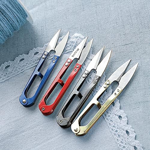 Гуангминг - 1 парчиња/5 парчиња практични ножици за шиење на шиење, обликувани клипилери од предиво за везови занаетчиски ножици прилагодени