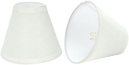 Аспен Креативно 32109-2а Мала хардбек империја форма на лустер за клип-ламба сенка, преоден дизајн во лушпа од јајце, ширина од 6