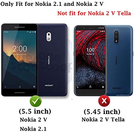 Случај Nokia 2V, Случај Nokia 2.1, Pushimei Тешки Ударни Отпорни Со Kickstand Тврд Компјутер Заден Капак Мек Tpu Двослоен Заштитен Капак