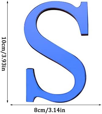 Декоративни Налепници 26 Букви DIY 3D Огледало Акрилик Ѕид Налепници Налепници Дома Декор Ѕид Уметност Мурал Тинејџерка Ѕид Налепници 3D