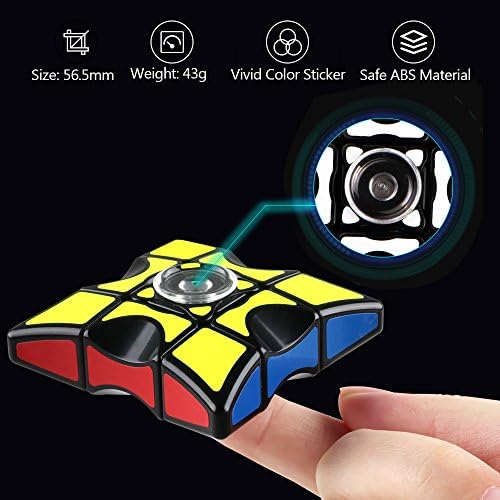 D-Fantix Fidget Spinner Cube, 1x3x3 флопи коцка загатка Спинер анти-анксиозност фидигетски играчки за деца возрасни