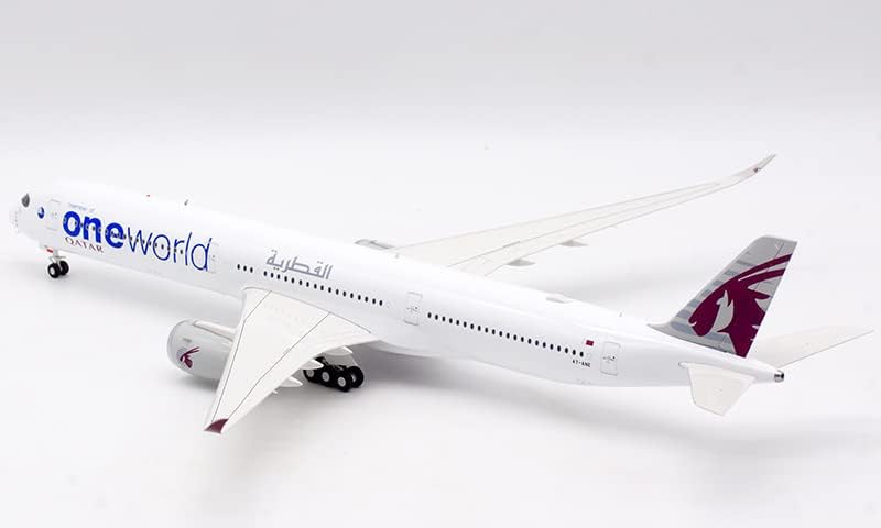 Inflate Катар ервејс за Airbus A350-1000 A7-Ane член на еден свет 1/200 Diecast Aircraft претходно изграден модел