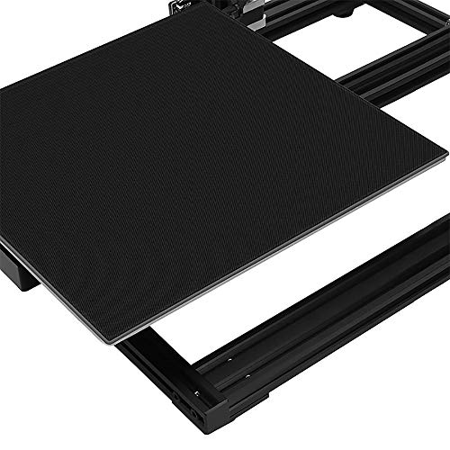 Стаклен кревет со 3Д печатач Hawkung, 235X 235X 4 mm Надградена 3Д платформа за печатач Температорна стаклена плоча Изградба на површина со 4 клипови