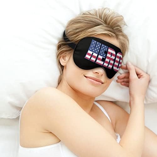 Американски херој знаме печатено за спиење маска за очи меко слепило капаче со прилагодлива лента ноќ за очила за очила за мажи за мажи