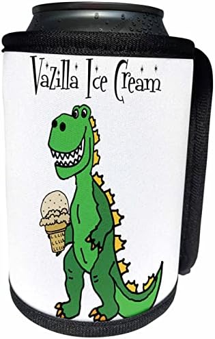 3дроза Смешни Зелени Godzilla Чудовиште јадење Ванила Сладолед. - Може Ли Поладно Шише Заврши