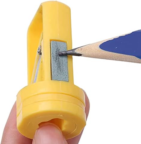 Frattina Carpenter Pencil Sharpener- 4 пакувачки острилка за молив за рамни моливчиња за столар, преносна алатка за заострување на моливи