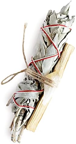 Aiir Professional Palo Santo, Sage, Citrine Crystal Bunder - Palo Santo Sticks w/Citrine & Sage комплет, Smudge комплет w/sage за да