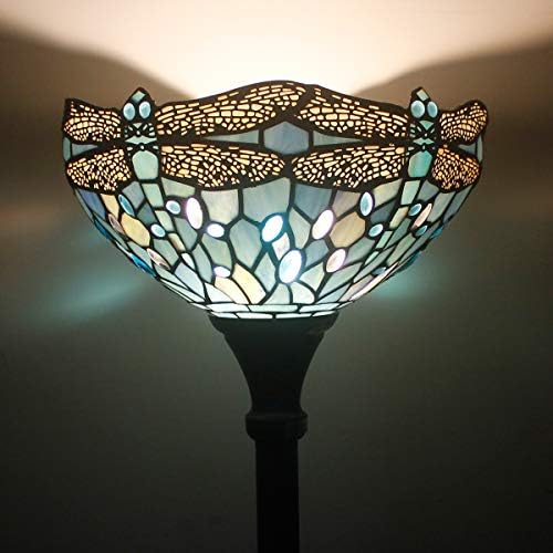 Werfective Tiffany Larm, витраж ламба ламба база серија стил украсна дневна соба спална соба