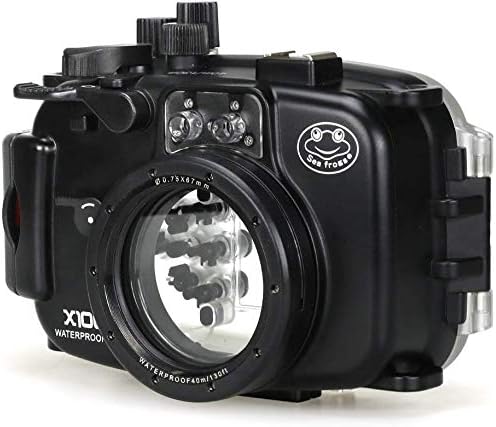 Seafrogs Подводен случај 130ft/40m Камера за нуркање водоотпорно куќиште за Fujifilm x100t