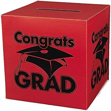 Честитки Град Црвениот Картон Кутија За Дипломирање - Партиски Материјали