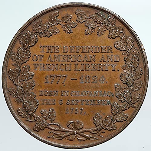 1824 СР 1824 САД &засилувач; ФРАНЦИЈА Генерал Ла Фајет Де Монета Добар