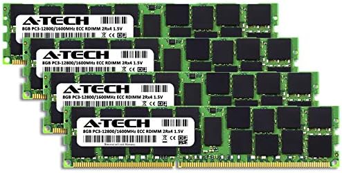 A-Tech 32gb ECC Регистриран Комплет За Меморија ЗА Hp Z420 Работна Станица ECC RDIMM DDR3 PC3-12800 1600MHz 240-Pin DIMM 2rx4