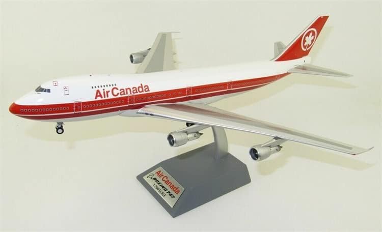 Inflate 200 Air Canada за Boeing 747-100 C-FTOE со Stand Limited Edition 1/200 Diecast Aircraft Prefuign Model