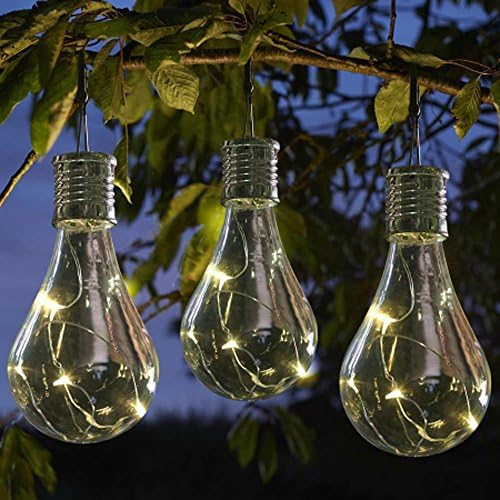 DBYLXMN сијалица LED Божиќни светла Сијалица LED соларна кампување висина ламба водоотпорна градина светло ротирачка предводена