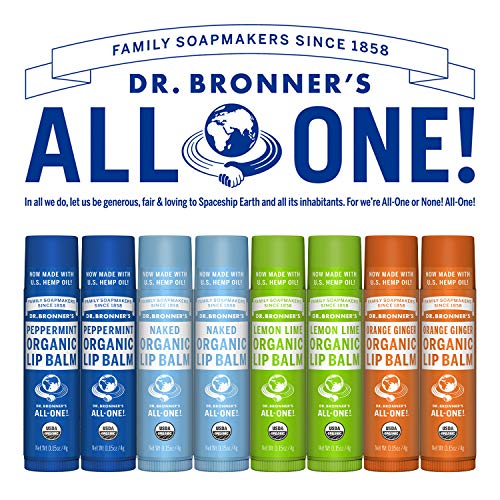 Д -р Бронер - Органски мелем за усни - Недоставени, изработени со органски пчелин восок и масло од авокадо, за суви усни, раце,