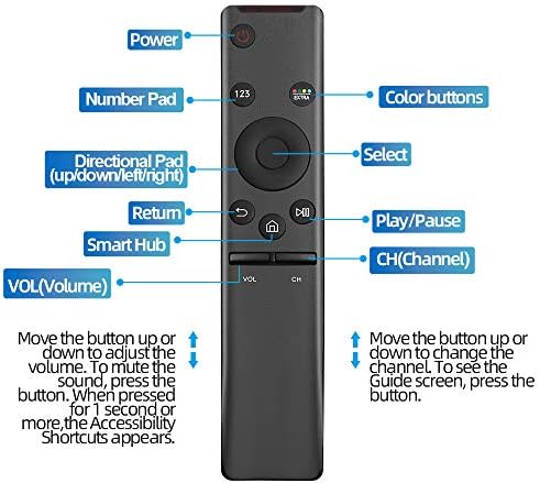 Gvirtue Universal далечински управувач поддршка Samsung 2K 4K 8K 3D HD UHD Curved LED QLED паметни телевизори и стари телевизори BN59-01259B/D/E