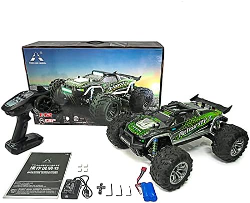 Lingxuinfo 1/12 RC Off-Road возила играчка, 2,4G 4CH 4WD 60km/h голема брзина пустината надвор од патот, модел на тркачки возила со