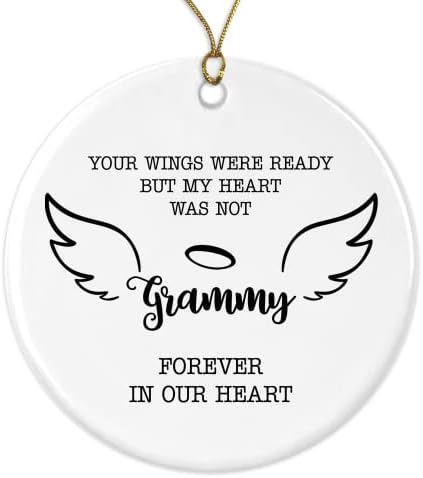 Gavinsdesigns in ovingубовно сеќавање на Греми украс Божиќна меморијална загуба на Греми годишнината - твоите крилја беа подготвени, но моето