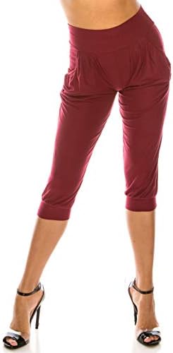 La12st Women Lounge Loose Fit Harem Capri Casual Yoga вежба со џебови