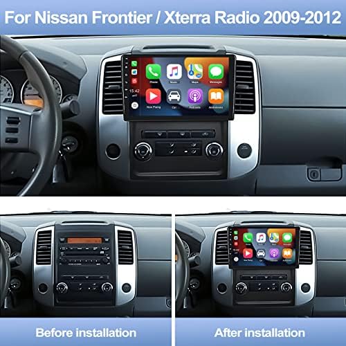 [2+32G] Андроид 11 Автомобил Стерео За Nissan Граница/Xterra Радио 2009-2012 Со Apple Carplay&засилувач;Андроид Авто, 9 Инчен Екран