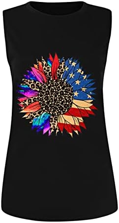 4 -ти јули Патриотски мета за жени леопард американски знаме starвездички врвови слатки графички маички Денот на независноста на маицата подарок