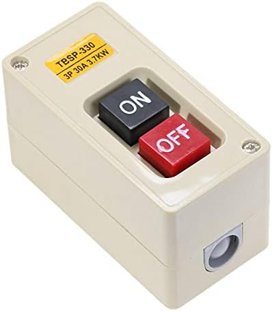 HKTS TBSP-330 3 Фаза 3,7kW 30A Копче за притискање на копчето за напојување на копчето за вклучување на прекинувачот за вклучување