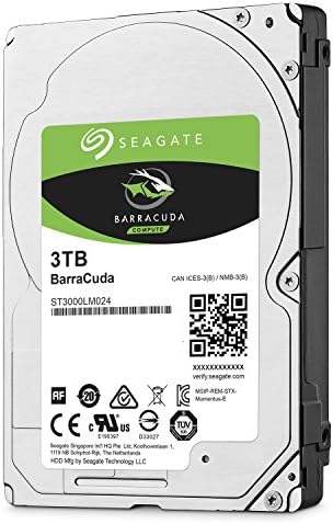 Seagate Barracuda 3TB Внатрешен хард диск HDD - 2,5 инчи SATA 6 GB/S 5400 RPM 128 MB кеш за компјутерски десктоп компјутер