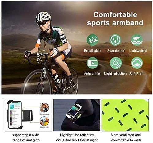 Фолч за Oppo A3S - FlexSport Armband, прилагодлива амбалажа за тренинг и трчање за Oppo A3s - Stark Green