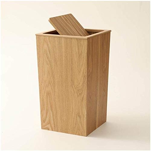 Дрвена плоштад корпа за отпадоци за отпадоци за отпадоци, се користи за кујна за кујна домашна хотелска дневна соба мала кутија за