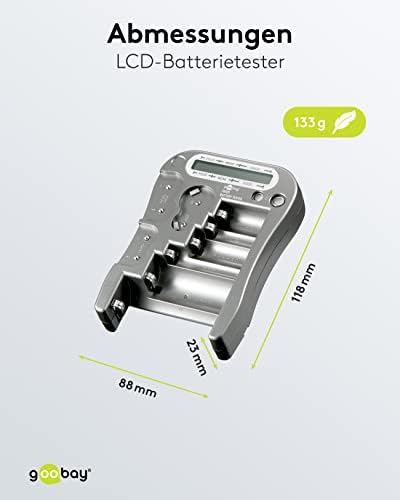 Универзална Батерија И Тестер За Батерии на Полнење СО ЛЦД-Диспл