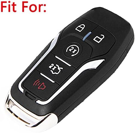 Keyless4U 5 Копчиња Силиконски Клуч Фоб Далечински Капак Случај Без Клуч Влез Заштитник Школка За Форд Мустангот Фузија Линколн