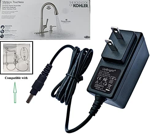 Адаптерот за исправен 9V AC/DC компатибилен со KOHLER MALLECO COUPRESS R77748 K-R77748-SD VS K-R77748 K-R31498-NA K-R31498 Електронски