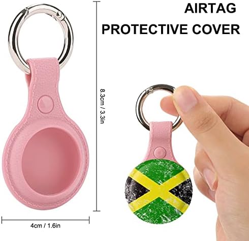 Јамајка Ретро Знаме Tpu Случај За AirTag Со Заштитен Капак Со Приврзок За Клучеви Пронаоѓач На Воздушни Ознаки Држач За Додатоци За